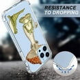 thumbnail image 5 of Yoga Frog Mushroom Clear Case for iPhone 13 Pro,Transparent Soft TPU Bumper Full Cover Case, 5 of 5