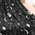 thumbnail image 3 of Black White Moon Leaf Eye Star Pattern Blanket,Comfortable Soft Lamb Wool Throw Blanket,All Season,Warm Lightweight Blankets for Sofa Bed Couch Living Room Chair,30"x40", 3 of 4