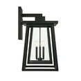 thumbnail image 5 of Denver 3-Light Outdoor Wall Lantern in Matte Black, 5 of 5