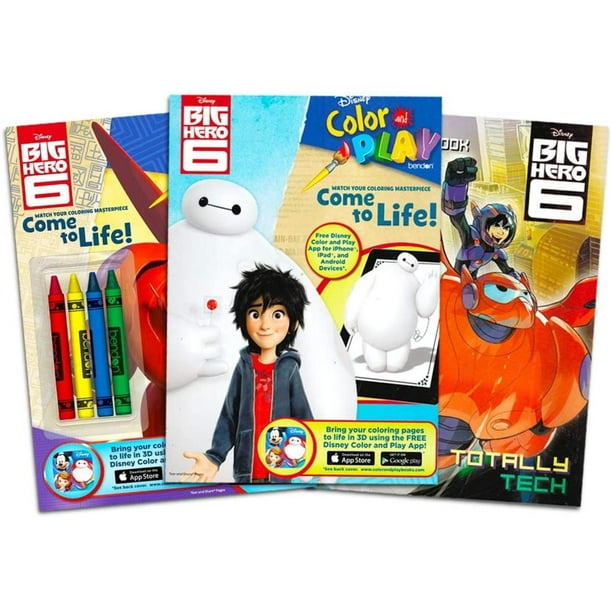 Download Big Hero 6 Coloring Book Super Set 3 Coloring And Activity Books With Games Puzzles And Crayons Big Hero 6 Party Supplies Delight Your Disney By Brand Big Hero 6 Walmart Com Walmart Com
