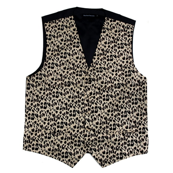 Leopard Printed Formal Vest