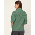 thumbnail image 4 of Moomaya Solid Shirts For Women, Casual Chic Summer Shirt Top, 4 of 9