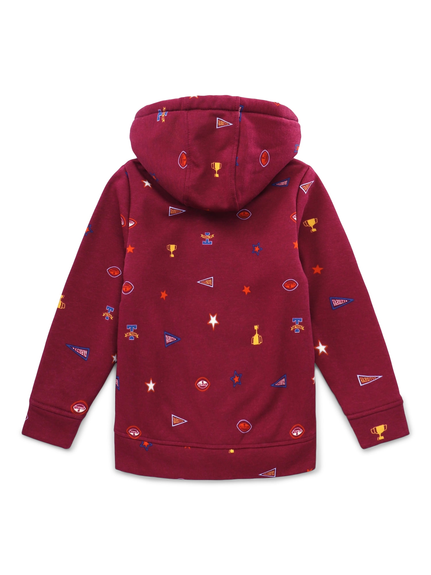 Wonder Nation Boys Kid Tough Hoodie with Long Sleeves, Sizes 4-18 & Husky