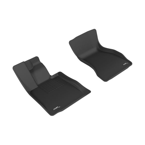 3D MAXpider Front Row Custom Fit All-Weather Floor Mat for Select BMW 7 Series (G12) Models - Kagu Rubber (Black)