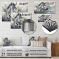 thumbnail image 4 of Designart "This Zebra in Watercolor Elegance" Animals Metal Wall Decor, 4 of 5