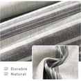 thumbnail image 5 of DriftAway Chris Vertical Striped Pattern Linen Textured Blackout Window Curtain Valance Grey 52" width x 18 " length, 5 of 6