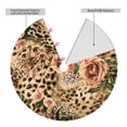 thumbnail image 2 of Sikiie Animal Leopard 30-48 inches {designName} Print Christmas Tree Skirt Snowman Xmas Tree Skirt with Edge Christmas Decorations for Holiday Party-30", 2 of 7