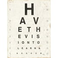 thumbnail image 2 of Pela Studio 12x14 Black Ornate Wood Framed with Double Matting Museum Art Print Titled - Eye Chart II, 2 of 4