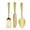 Gold Knife, Spoon and Fork Solid Utensils Asymmetrical S/3 6"W, 23"H, variant on DecMode Gold Aluminum Metal Knife, Spoon and Fork Utensils Wall Decor (3 Count)
