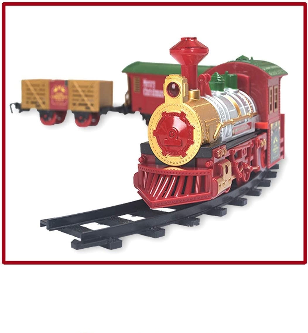 Buy Christmas Train Set with Lights and Sounds Railway Tracks Sets ...