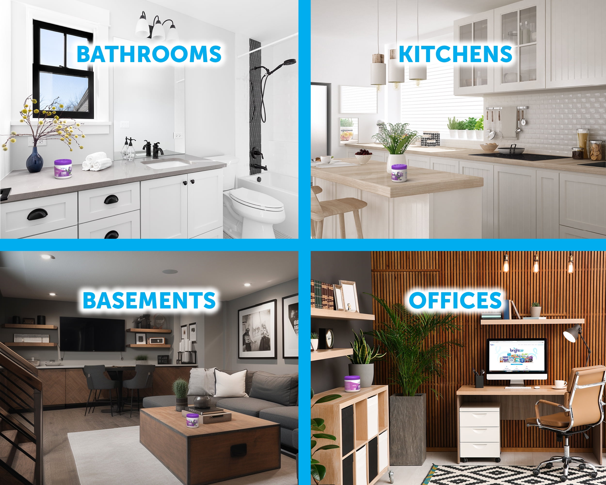 Bright Air Super Odor Eliminator Air Freshener, Lavender & Fresh Linen, 14oz