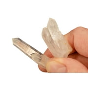 Kidz Rocks Quartz Crystal 1 1/2" Set Of 4 Raw Chakra Healing Stone Clear #4 Rock Mineral