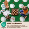 thumbnail image 4 of Design&I 6'x9' Ultra Soft Area Rug, Greens Pin Motif Dimpled Border Championship Crossed Golf Fairway Refined None Fluffy Washable Non Shedding for Guest Room Bedroom Living Room, 4 of 7