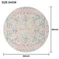 thumbnail image 6 of Pink Floral Pattern Round Tablecloth 60"x60",Wrinkle Wipeable Table Cloth for Kitchen Dining Room Picnic Patio Party, 6 of 6