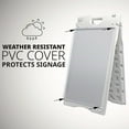 thumbnail image 4 of Jumbl A Frame Sandwich Board – 15.7 x 26” Display Sidewalk Sign with PVC Sign Protector (White), 4 of 7