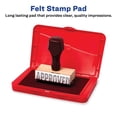 thumbnail image 4 of Pre-Inked Felt Stamp Pad, 4.25 X 2.75, Black | Bundle of 2 Each, 4 of 5