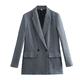 thumbnail image 2 of PB & ZA2024 Chaqueta de traje de manga larga con solapa de color sólido versátil, temperamento informal y a la moda para mujer, novedad de otoño, 2 of 3
