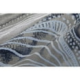 thumbnail image 3 of HomeRoots 511899 7 x 10 ft. Blue Gray & Ivory Abstract Power Loom Stain Resistant Rectangle Area Rug, 3 of 10