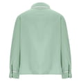 thumbnail image 5 of Women's Work Blouse Tie Neck Long Sleeve Shirts Button down Elegant Formal Outfits Office Business Top (M, Mint Green), 5 of 6