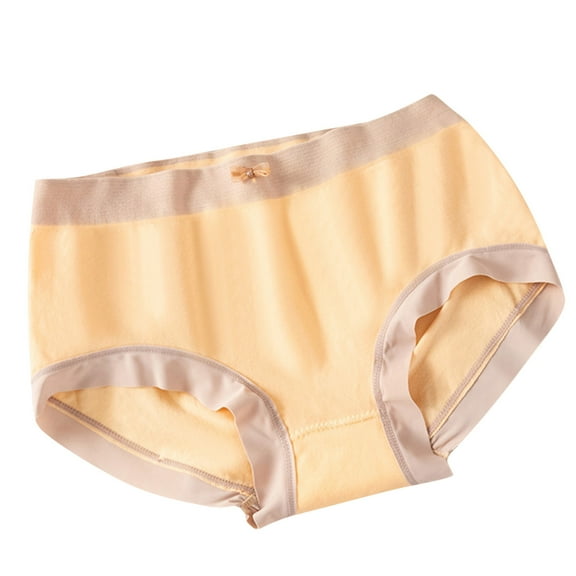 Bigersell Women's Panties Clearance Seamless High Waisted Underwear G-Strings Panty Style P-183 Nylon Brief Panties Thong Bikini Sets Ladies Briefs Mid Waist Women's Bikini Panties Gold One Size