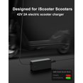 thumbnail image 4 of Cargador de Repuesto 42V para Scooter iScooter i9 con Cable de 3 Metros, 4 of 6