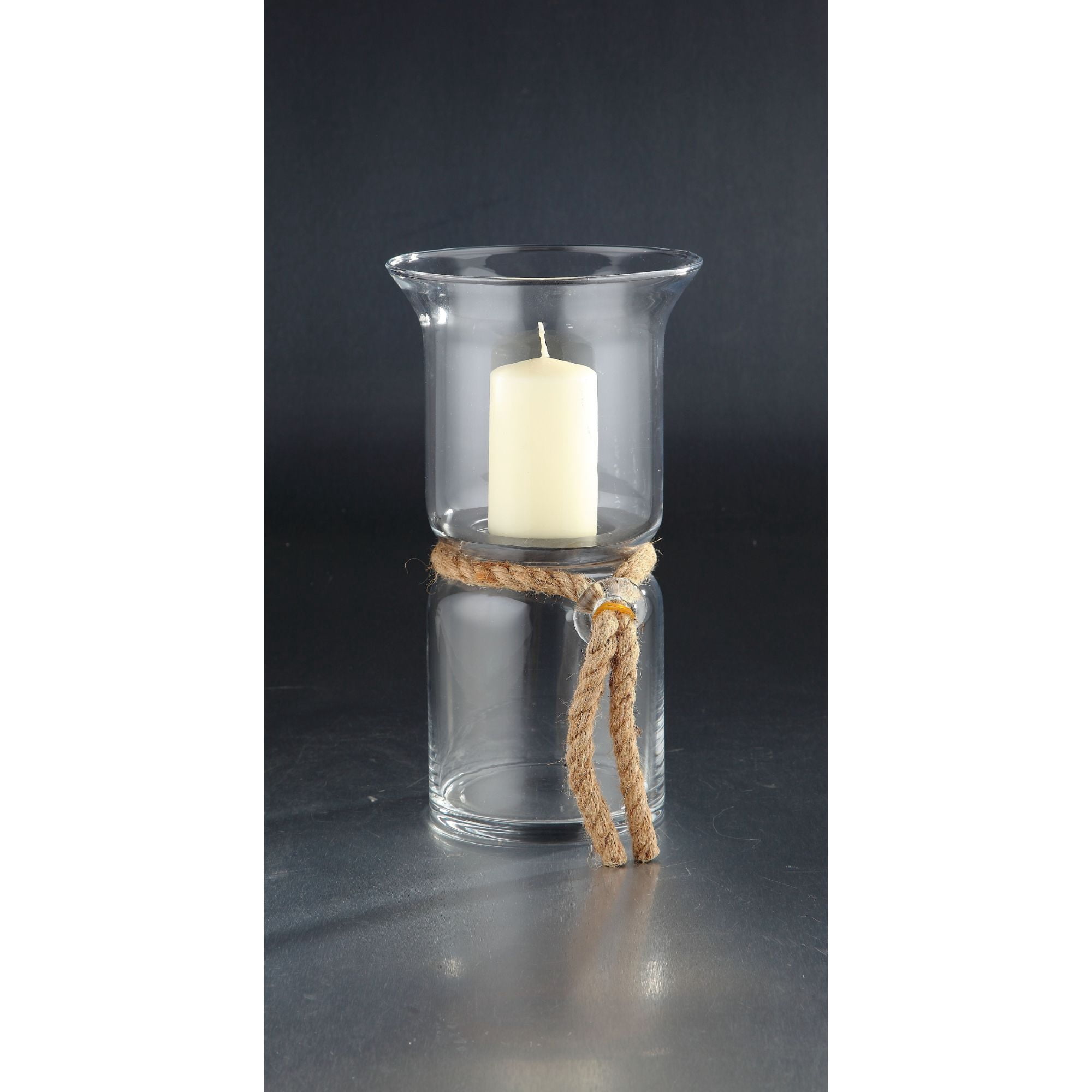 hand blown glass candle holders