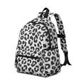 thumbnail image 2 of Black and White Leopard Print Pattern Backpack for School, Cute School Bag with Adjustable Shoulder Straps and Padded Back, 13.4"x11"x4.7", 2 of 5