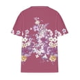 thumbnail image 4 of Fiudx Liquidación de Ofertas Flash Blusas de Talla Grande para Mujer, Blusa con Cuello En V, Blusa Informal Holgada de Manga Corta de Verano, 4 of 5