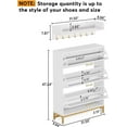 Tribesigns Shoe Shoe Storage with Wall Mounted Coat