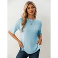 thumbnail image 7 of AELand Women's T-Shirts , Crew Neck Short Sleeve Tshirts，Fashion Tops for Women 2025, 7 of 7