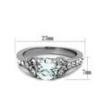 thumbnail image 2 of 1.82Ct Cubic Zirconia Stainless Steel 316 Engagement Ring Womens Size 7, 2 of 5