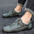 thumbnail image 6 of Mens Lace Up Casual Shoes Lightweight Walking Oxfords Comfortable Non-slip Driving Shoes Breathable and Fashionable Green 11.5 US, 6 of 7