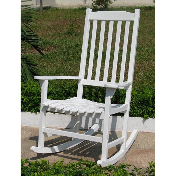 Traditional Rocking Chair, White Painted - Walmart.com - Walmart.com
