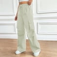 thumbnail image 2 of WEAIXIMIUNG Ensembles de Pantalons pour Femmes Invitées de Mariage Pantalons Cargo Pantalons Jogger pour Femmes Amples à Cordon Légers Pantalons de Sport de Randonnée avec Poches, 2 of 8