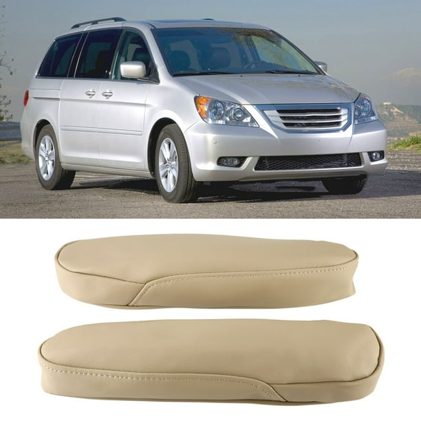 YLSHRF A Pair of PU Leather Car Front Seat Armrest Cover for Honda/Odyssey 20052010, Armrest