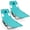 Bronze, variant on Gymax 2PCS Tanning ChairFolding Beach Lounge Chair w/5-Position Adjustable Backrest Mint Green