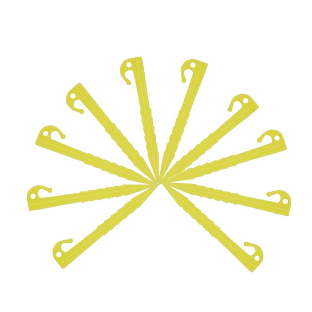 10 piezas de clavijas de plástico para tienda, gancho de clavo duradero, toldo al aire libre, toldo, estacas, clavos para lona de camping