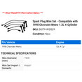 thumbnail image 2 of Spark Plug Wire Set - Compatible with 1998 Chevy Metro 1.3L 4-Cylinder, 2 of 2
