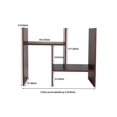 thumbnail image 5 of Adjustable Desktop Shelf Wood Small Bookshelf Desk Supplies Organizers and Accessories Storage Display Rack Office Decor, Brown, 5 of 5