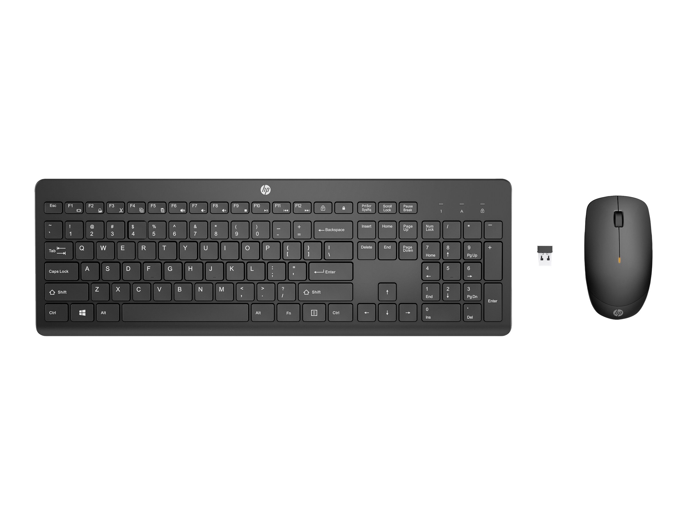 HP 18H24AA#ABA 230 Wireless Mouse and Keyboard Combo Black
