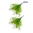 thumbnail image 4 of Yuarrent 2X flores artificiales plantas de imitación decoración de jardín hogar jardines porches arreglos decoración interior racimos calcomanía de Decoración Blanco verde Yuarrent HA084370-02, 4 of 6