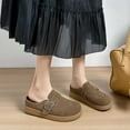 thumbnail image 2 of IUJSOY Sabots pour Femmes en Suède Ajustables à Enfiler Mules Chaussures Semelle en Liège Sandales à Plateforme Pantoufles, 2 of 9