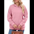 thumbnail image 2 of Sudadera con Capucha para Mujer, Informal, de Larga, Holgada, con Bolsillo. Rosa M, 2 of 9