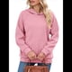 thumbnail image 2 of Sudadera con Capucha para Mujer, Informal, de Larga, Holgada, con Bolsillo. Rosa M, 2 of 9