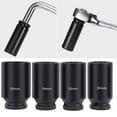 thumbnail image 4 of 1/2-Inch Drive Impact Socket Set, 4-Piece Chrome Molybdenum Steel Double Hex Sockets (30mm, 32mm, 34mm, 36mm), 3.1-Inch Length, Blackened Rust-Proof Surface, Professional-Grade for Durable, Stable, 4 of 6