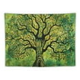thumbnail image 5 of PRATYUS  Tapestry Wall Hanging Hippie Tree of Life Bohemian Hippy Psychedelic Design Indian Tapestries Green Painting, 5 of 6