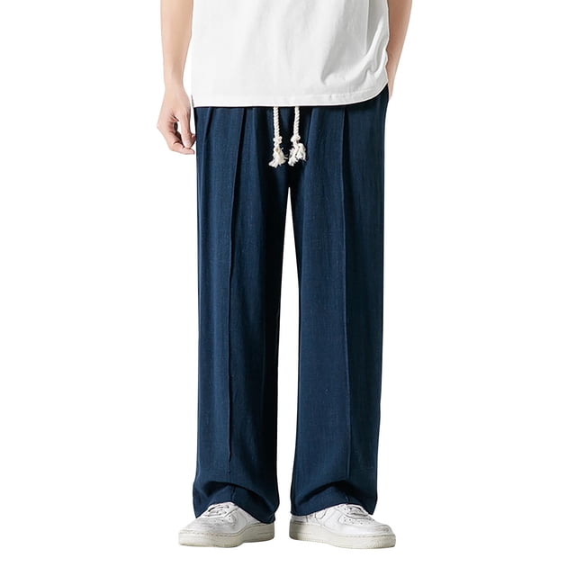 PEASKJP Short Homme Coupe Régulière Décontracté Uni avec Cordon de Serrage Été Plage, Marine m