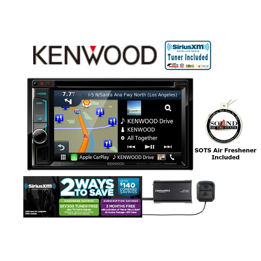 Kenwood eXcelon DNX693S DVD Navigation System with SiriusXM Satellite