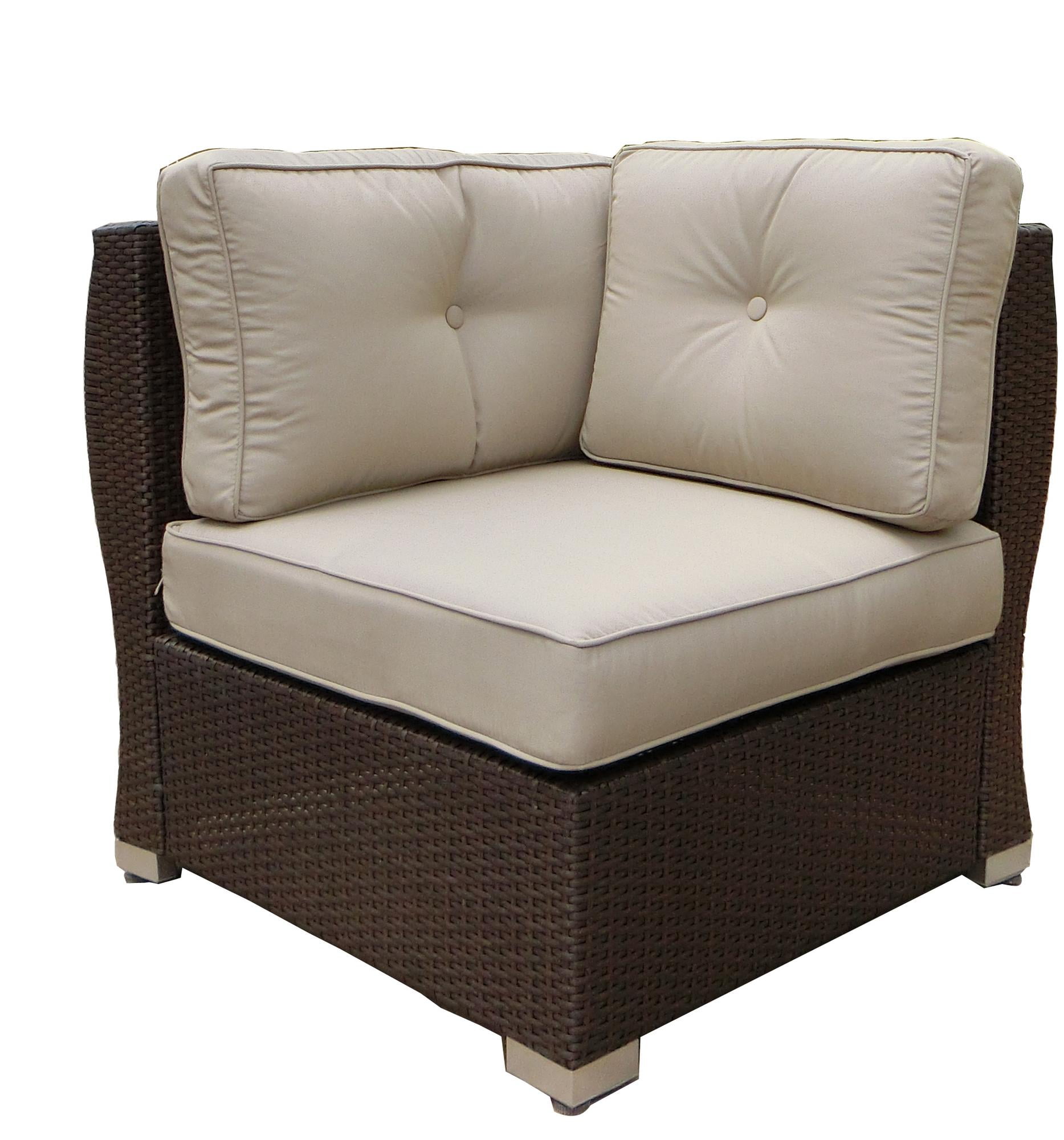 South Beach Wicker Patio Corner Sectional Walmart Canada