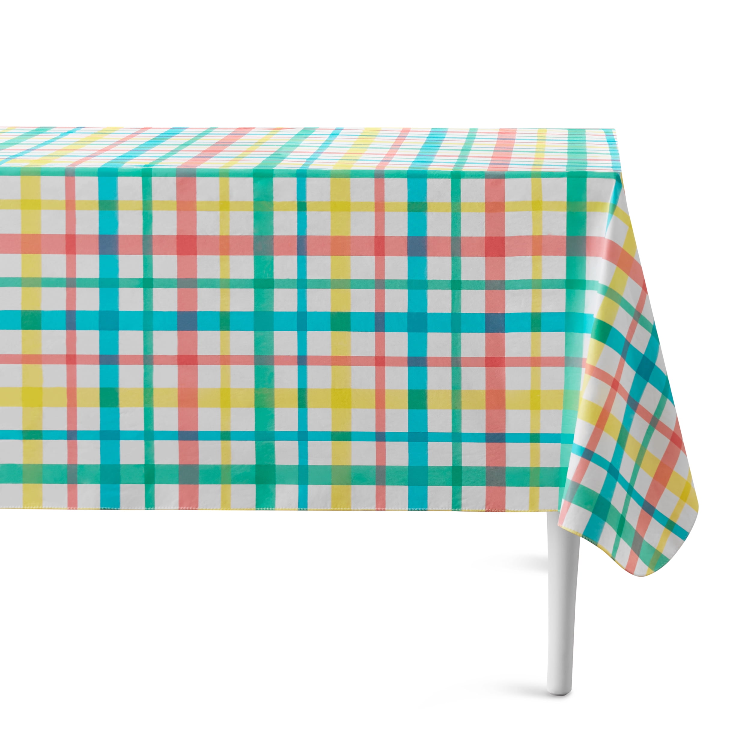Celebrate Easter Vinyl Tablecloth Pastel Check 60 x 84 Inches Celebrate Easter Vinyl Tablecloth Pastel Check 60 x 84 Inches